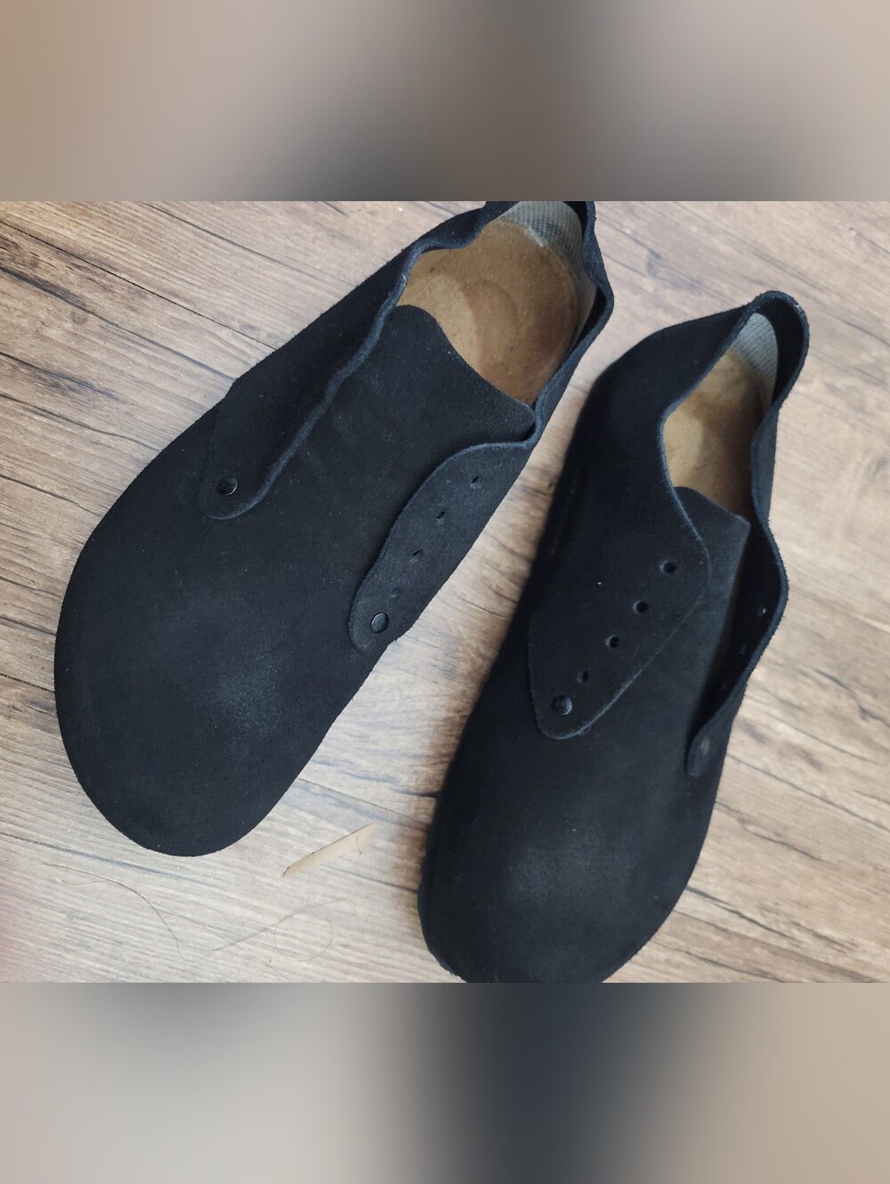 Birkenstock Maine Black Suede Slip-On Shoes